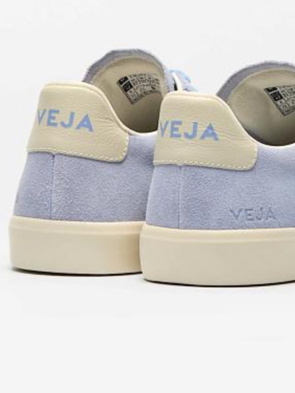 NWB Rare Veja Periwinkle Blue Suede Velcro Sneakers with Gum Sole - Picture 12 of 13